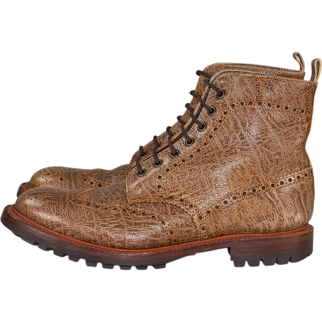 LRS Brown Leather Brogue Boots