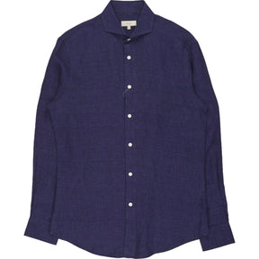 Moss Navy Linen Shirt