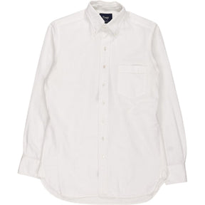Drake's White Button Down Oxford Shirt