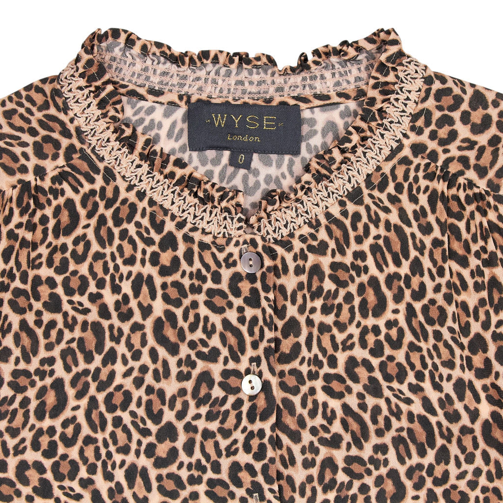 WYSE Leopard Print Blouse