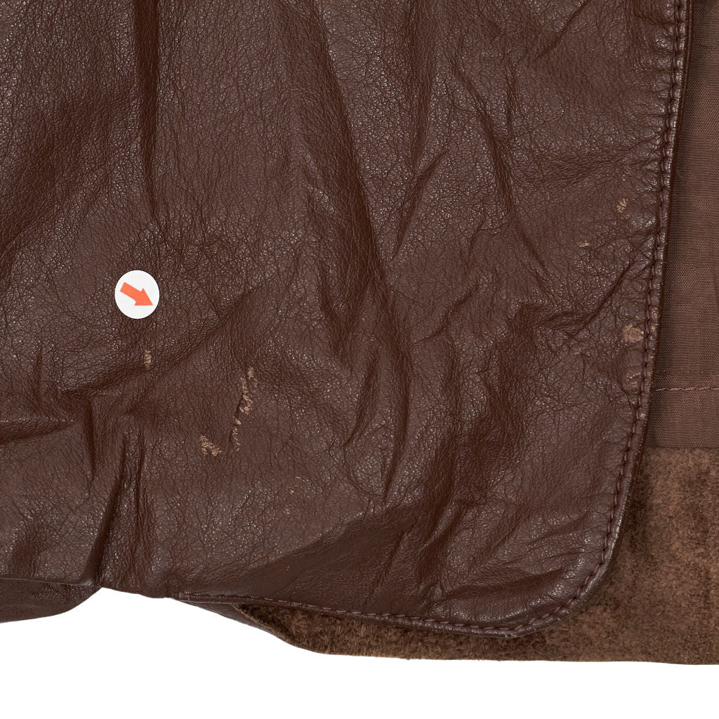 Vintage Pia Rucci Brown Leather Studded Jacket