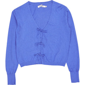 NRBY Blue Cotton Linen Cardigan