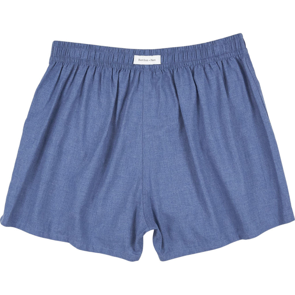 Hamilton + Hare Blue Boxer Shorts ( 3 Pack )