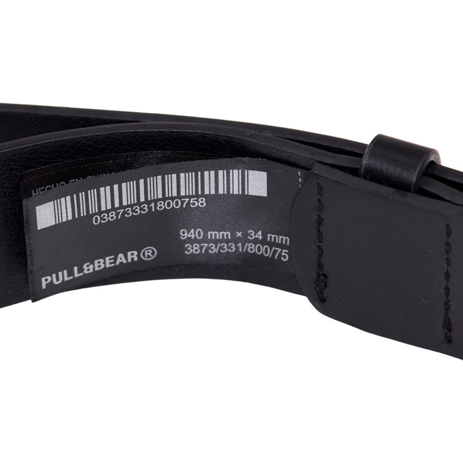 Pull&Bear Black Polyurethane Belt
