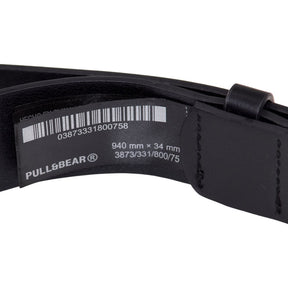 Pull&Bear Black Polyurethane Belt
