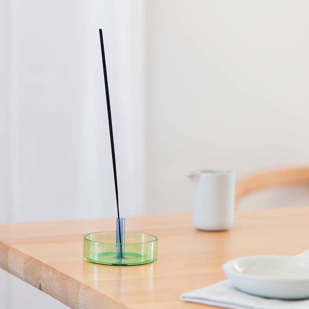 Duo Tone Glass Incense Holder - 2 designs