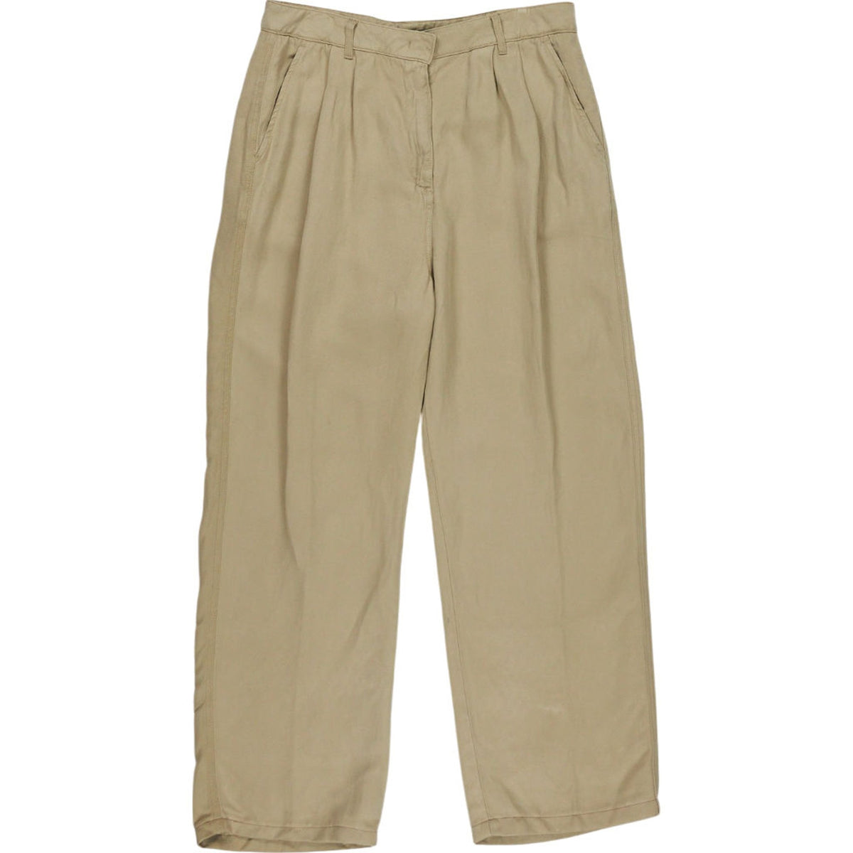 Baukjen Beige Pleated Trousers