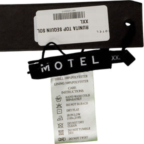 Motel Green Sequin Halterneck Top