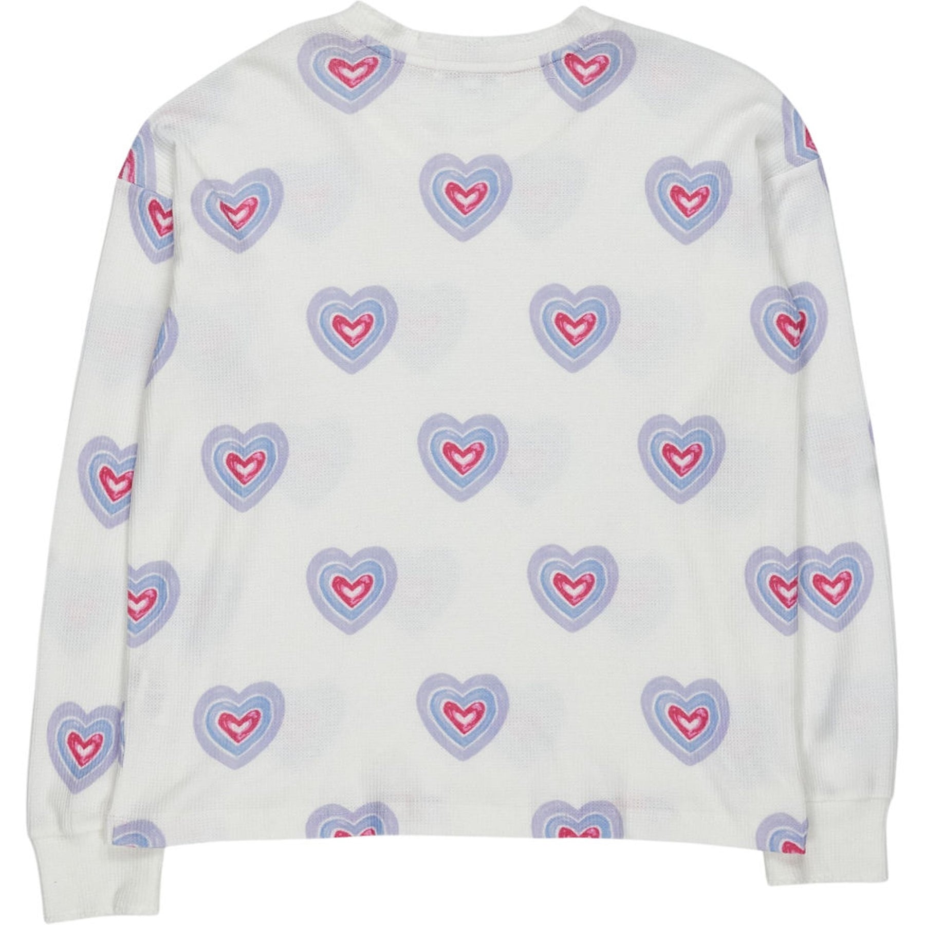 P.J. Salvage White Heart Print Pajama Top