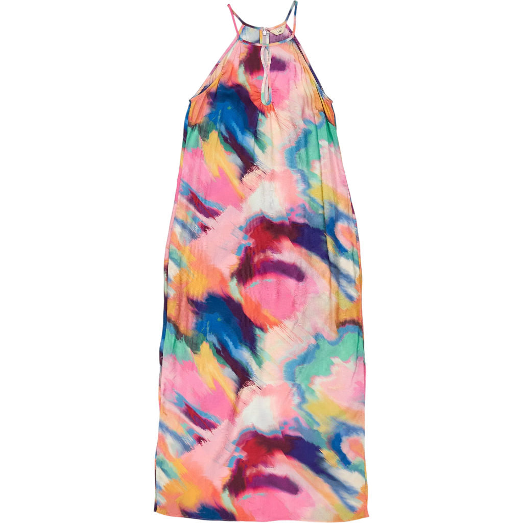 Hush Multicoloured Cut-Out Halter Dress
