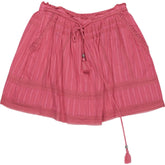 Zadig & Zoltaire Pink Lace Trim Mini Skirt