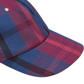 YMC Blue Red Check Baseball Cap