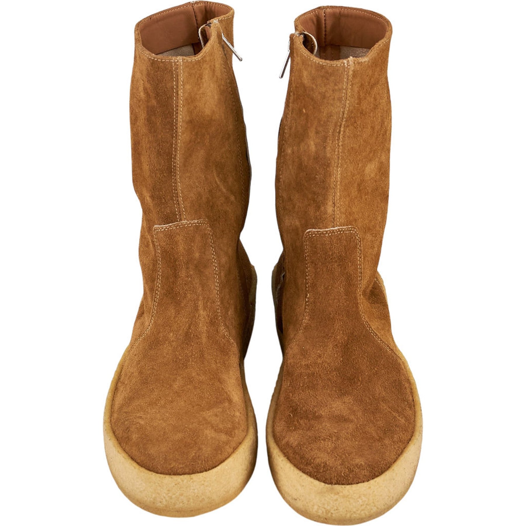YMC Tan Suede Boots