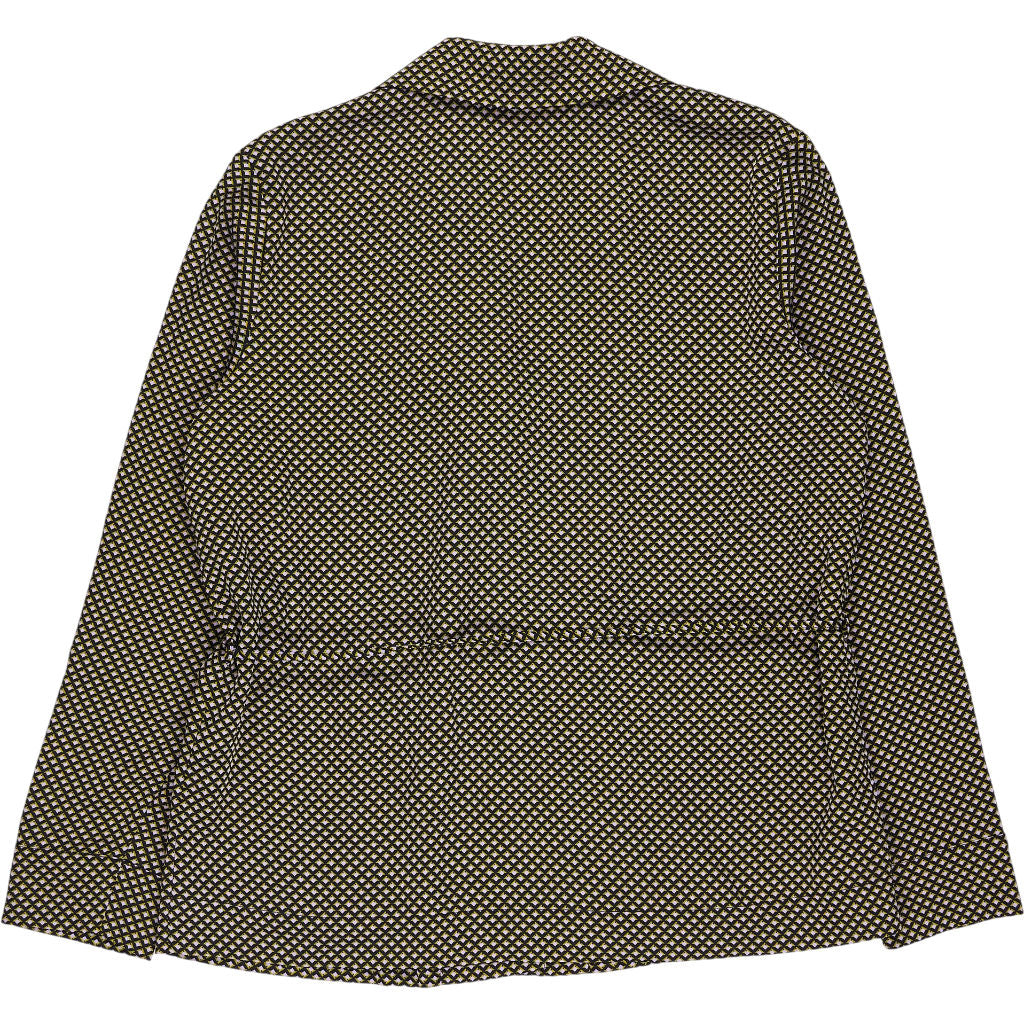 Hush Green Mini Geo Revere Collar Shirt