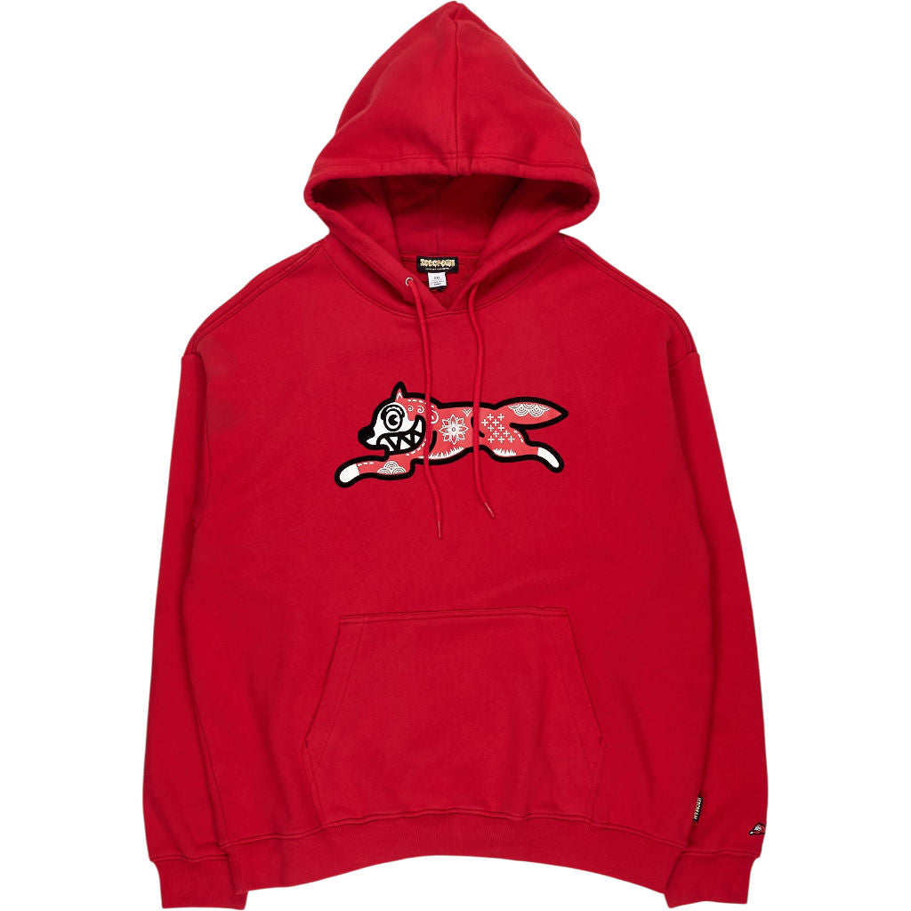 Icecream Red Kirigami Flock Hoodie