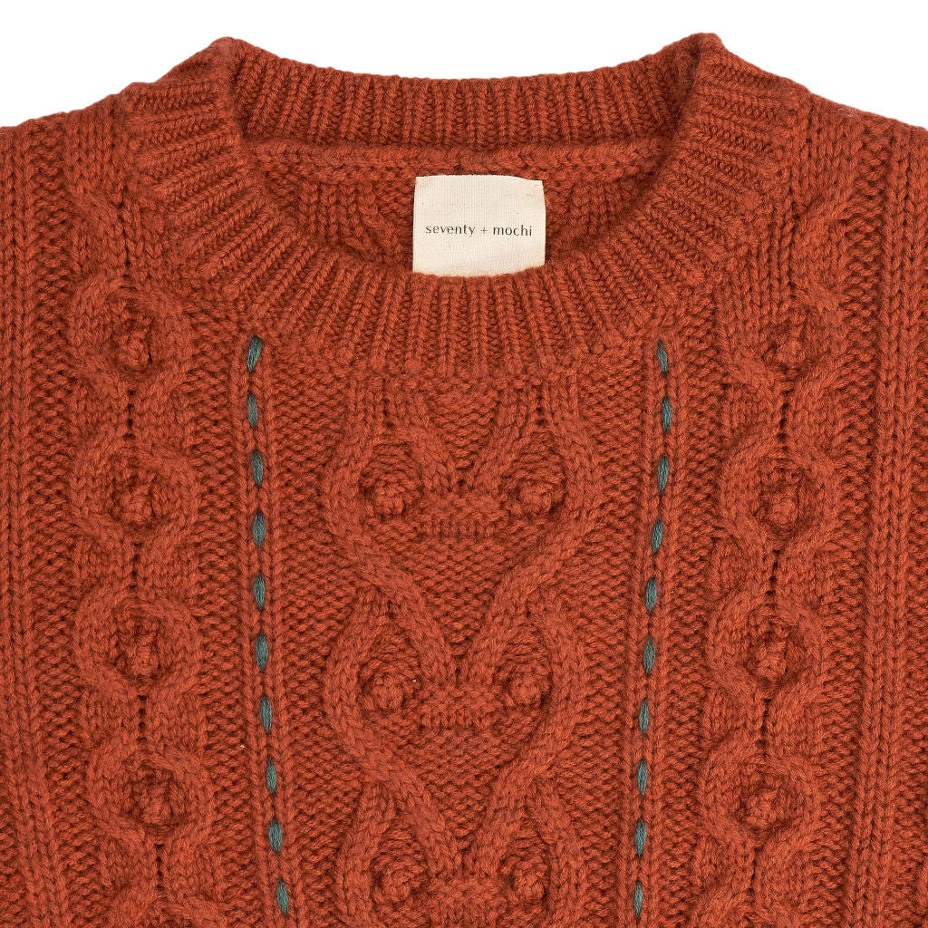 Seventy + Mochi Brown Merino Wool Jumper