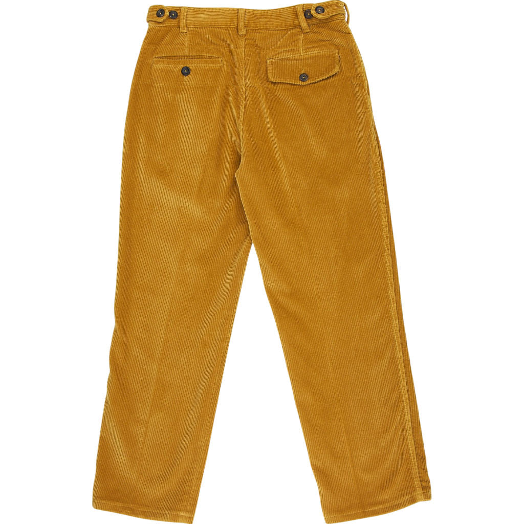 Drake's Yellow Corduroy Chino Trousers W30"