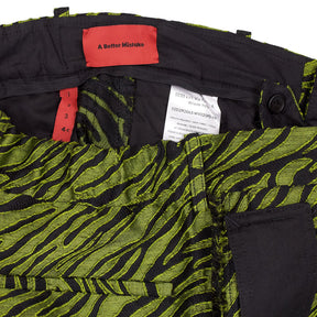A Better Mistake Green Zebra Patterned Trousers