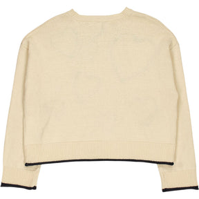River Island Cream Heart Sweater