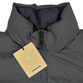 Sandbanks Charcoal Printed Puffer Jacket