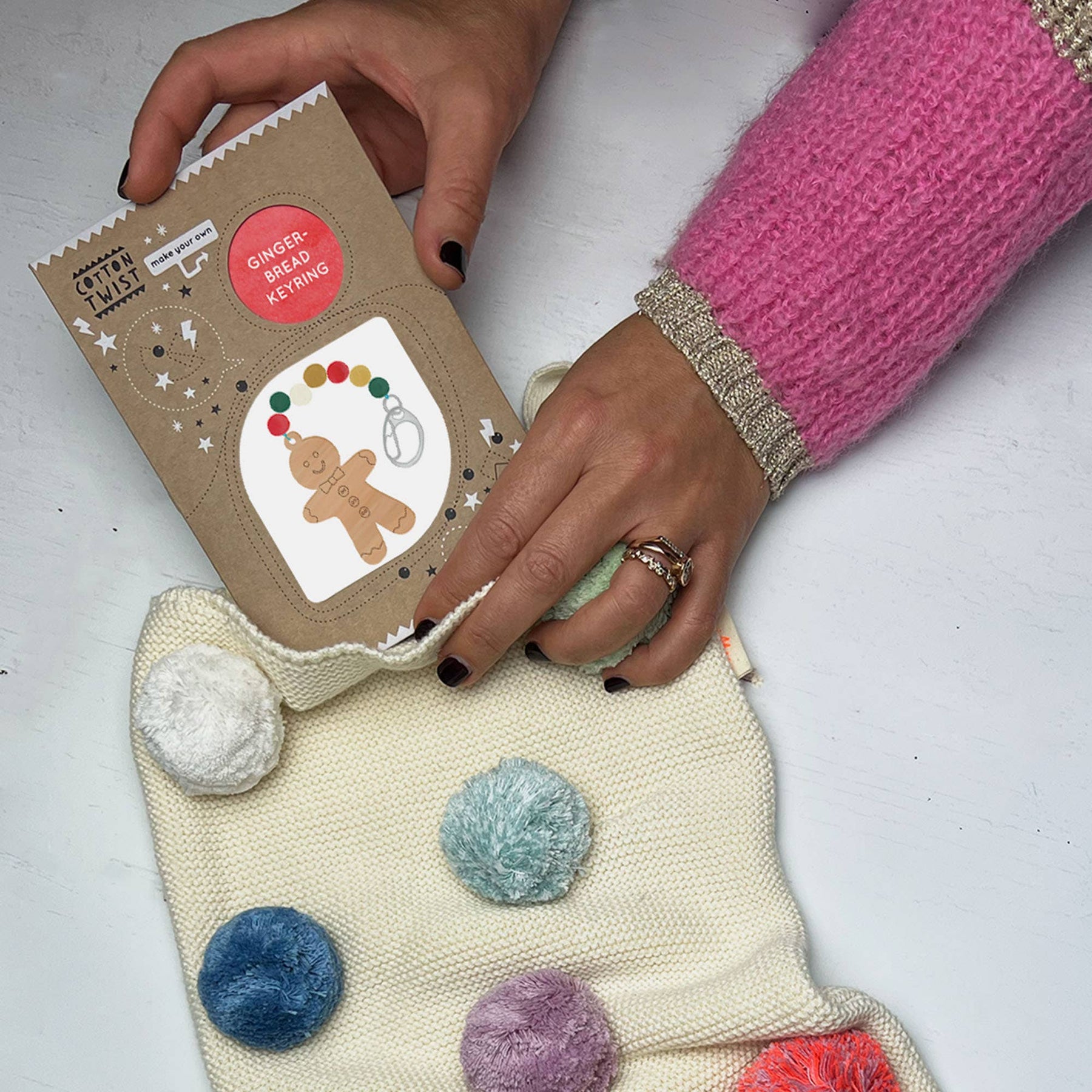 Make Your Own Gingerbread Keyring Craft Kit