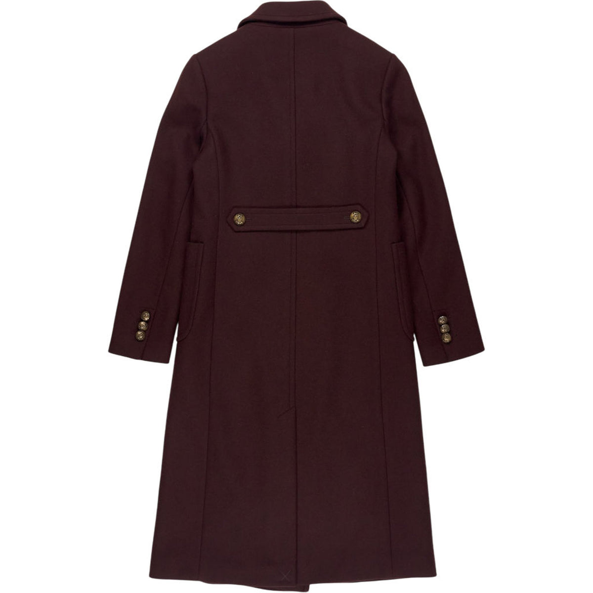 WYSE Burgundy Double Breasted Coat