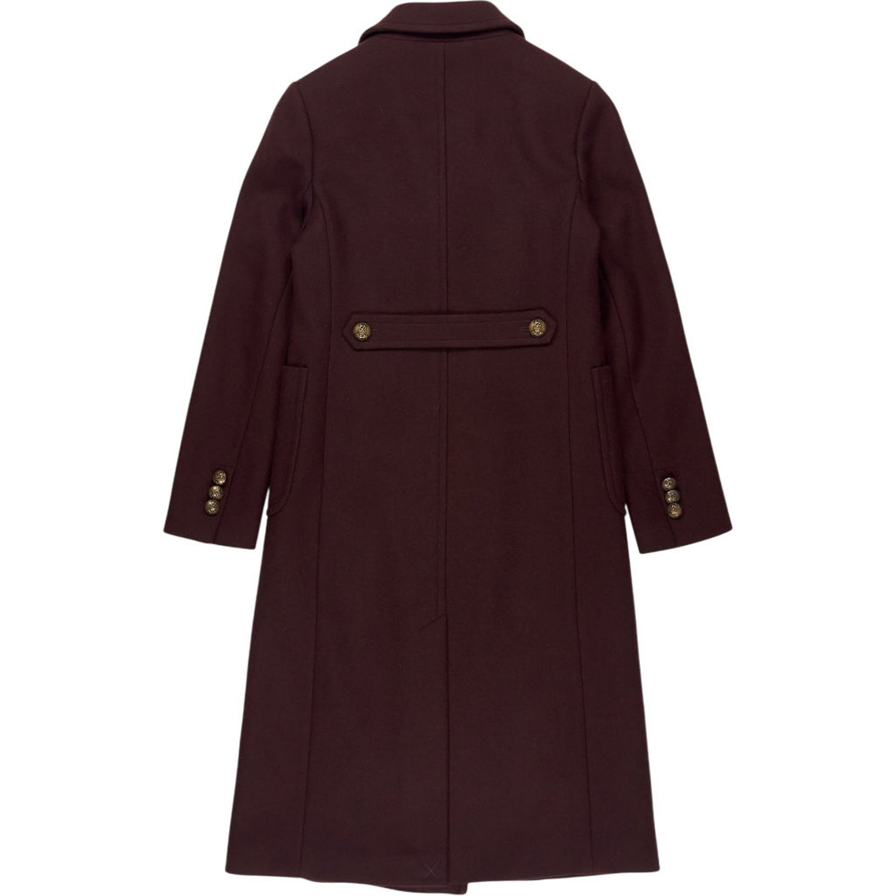 WYSE Burgundy Double Breasted Coat