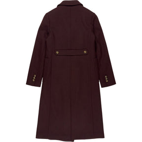 WYSE Burgundy Double Breasted Coat