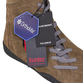 Pull & Bear Lueder Brown Suede High-Top Boots
