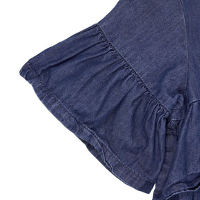 Cat & Jack Blue Ruffle Top