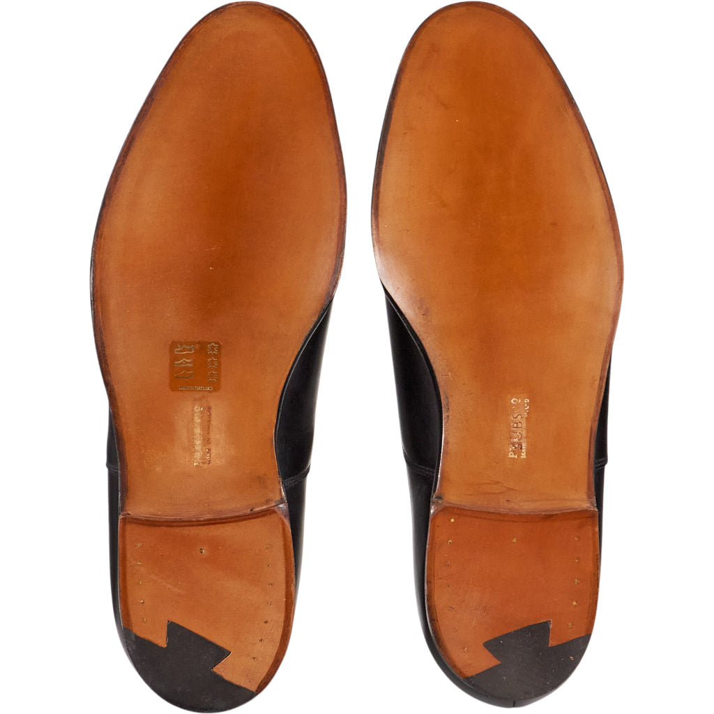 Crockett & Jones Black Leather Oxford Shoes