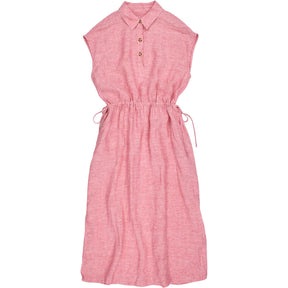 NRBY Pink Sleeveless Collared Dress