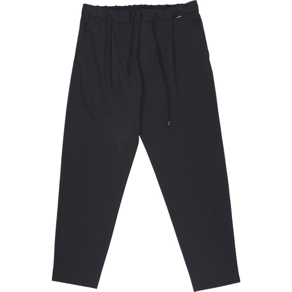 Calvin Klein Black Comfort Knit Tapered Trousers W 36"