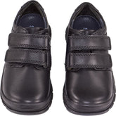 Start-Rite Black Leather Engineer Shoes