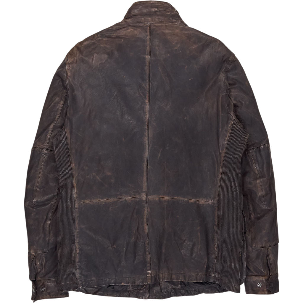 Barbour Brown Leather Jacket