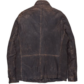 Barbour Brown Leather Jacket