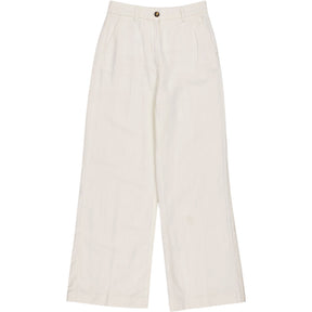 Hush Ecru Emily Cotton Wide Leg Trousers