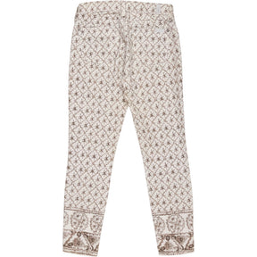 7 For All Mankind Beige Patterned Trousers