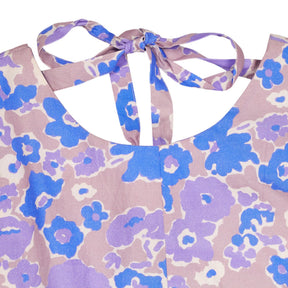 Omnes Purple Floral Long Sleeve Top