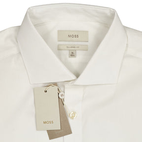 Moss White Tailored Fit Shirt