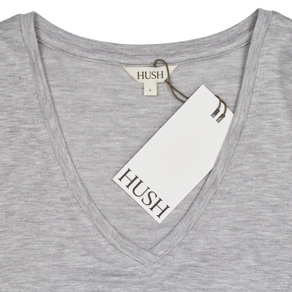 Hush Grey V-Neck Jersey Top