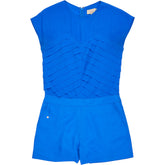 Ted Baker Blue Pleated Playsuit