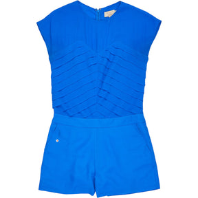 Ted Baker Blue Pleated Playsuit
