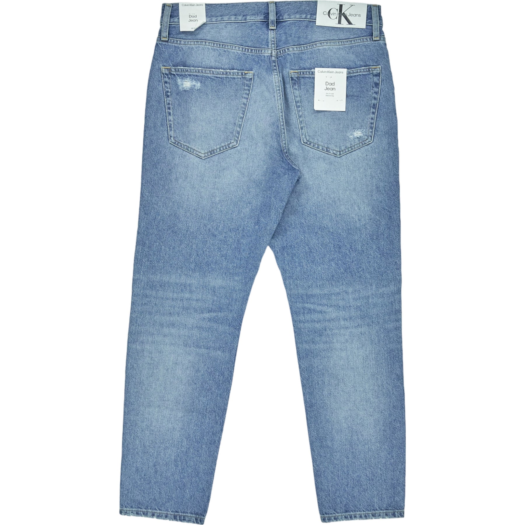 Calvin Klein Blue Dad Jean Distressed Jeans