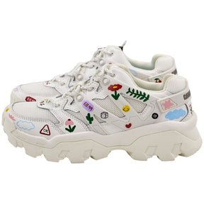 Caterpillar White Floral Sneakers