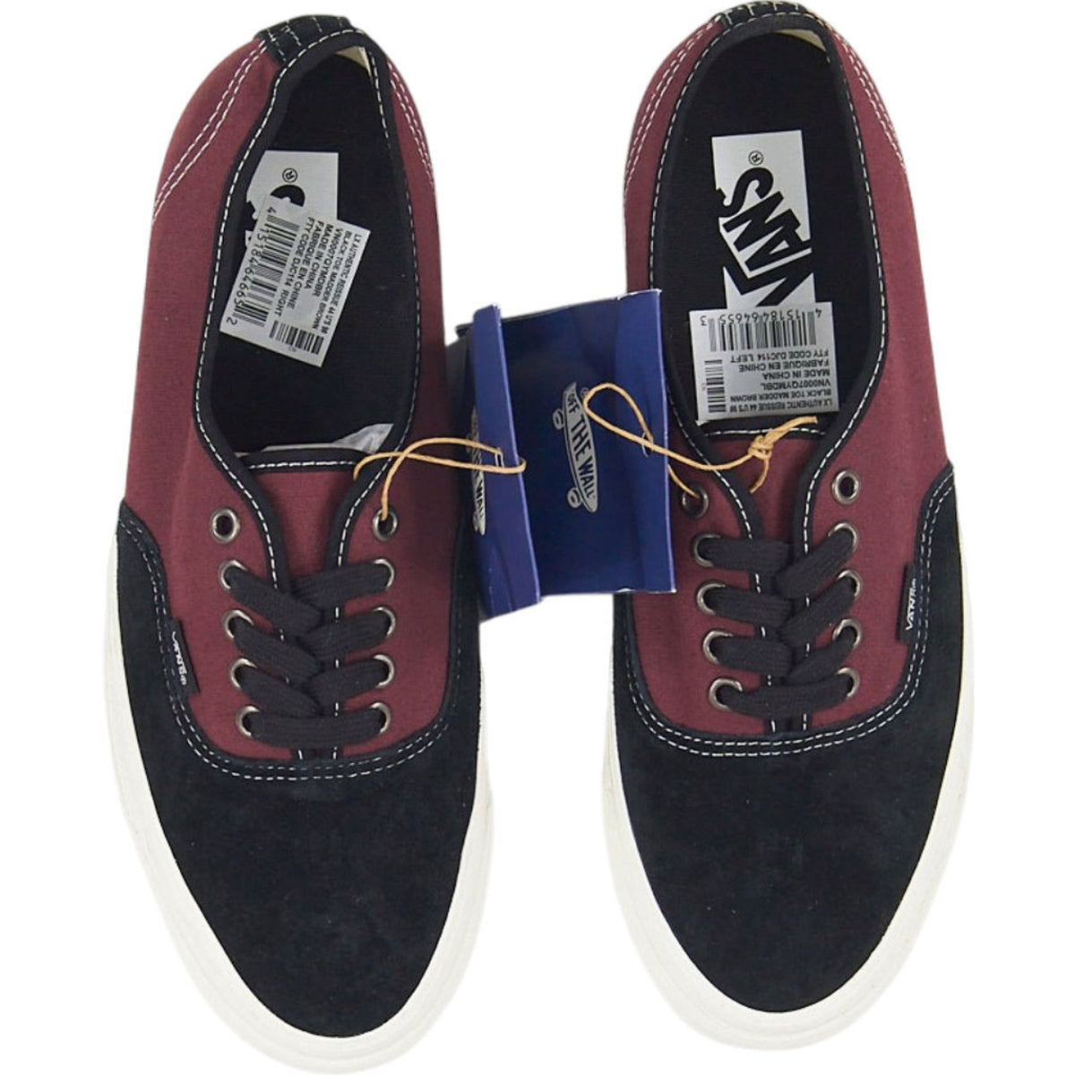 Vans Black & Burgundy Trainers