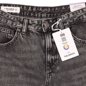 Pull & Bear Black Wide Leg Jeans