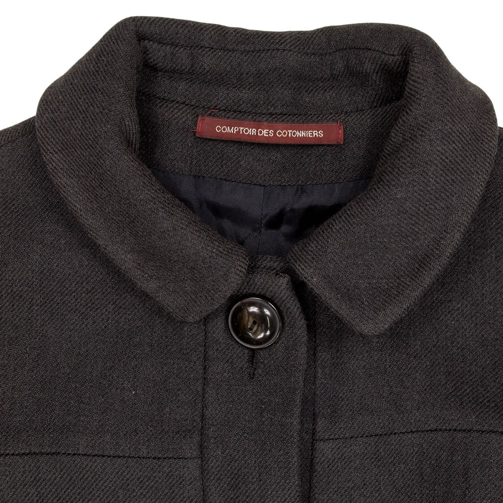 Comptoir Des Cotonniers Grey Wool Blend Coat