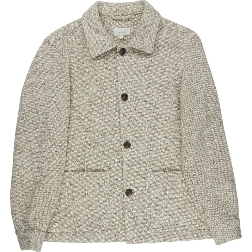 Moss Beige Textured Jacket