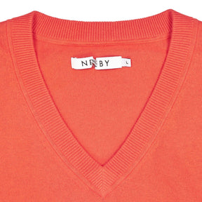 NRBY Orange V-Neck Jumper